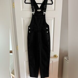Madewell Black Denim Overalls Size XXS